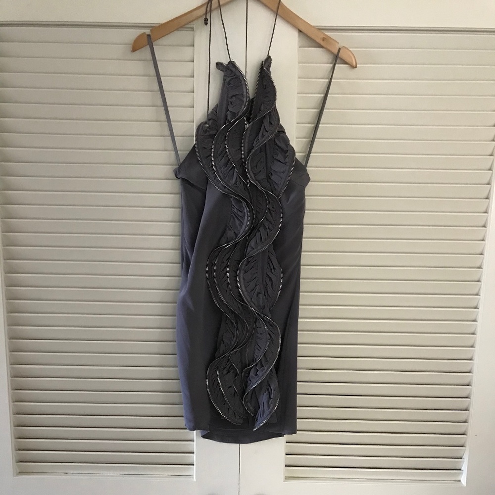 100% Silk String Tie Handkerchief Dress.